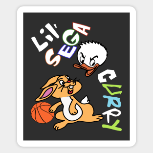 Lil' Sega & Jason Curry Basketball Mascots Mashup Magnet